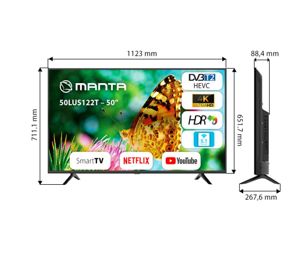 Manta 50LUS122T UHD, SmartTV - 1373830 - zdjęcie 2